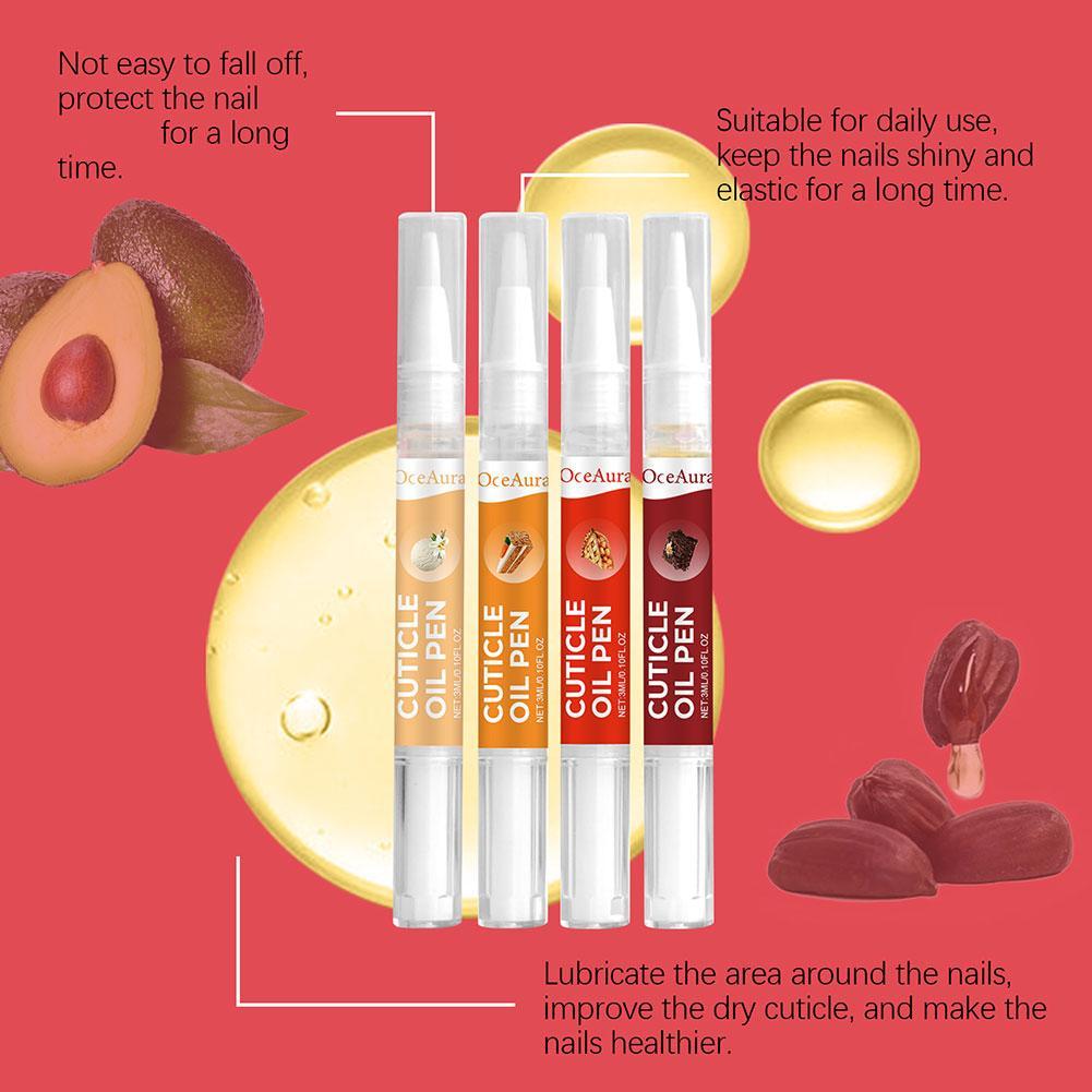 Oceaura Set Nail Cuticle Care Agent Chăm sóc móng tay 12ml Lotion Care Nail O5f2