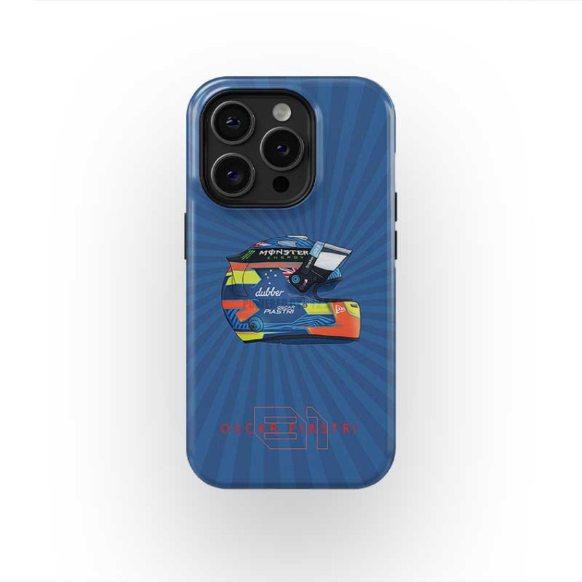 2024 Oscar Piastri McLaren F1 Mũ bảo hiểm - F1 Fan Gift Phone Case thích hợp cho iPhone17 16PM 15Pro