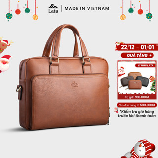  Cặp Công Sở Lata  Thời trang nam basic đựng laptop 13.3 inch - Cặp da CA32  