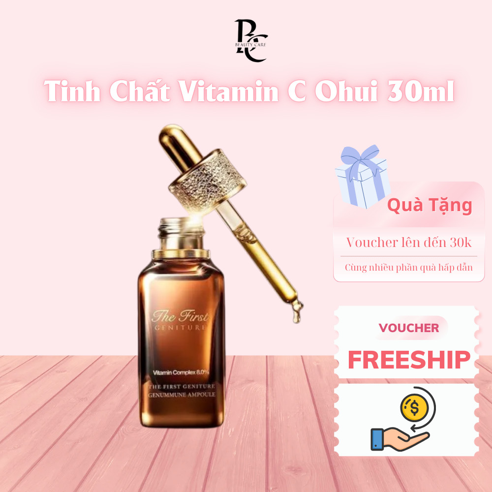 Tinh Chất Vitamin C Sáng Da Mờ Thâm Complex 8.0% OHui The First 30ml Tách Set