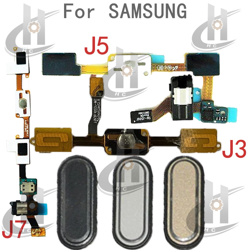 Nút Home jack Tai Nghe Flex Cho Samsung Galaxy J3 J5 J7 2015 J300 J500 J700 Nút Home Key Menu Return