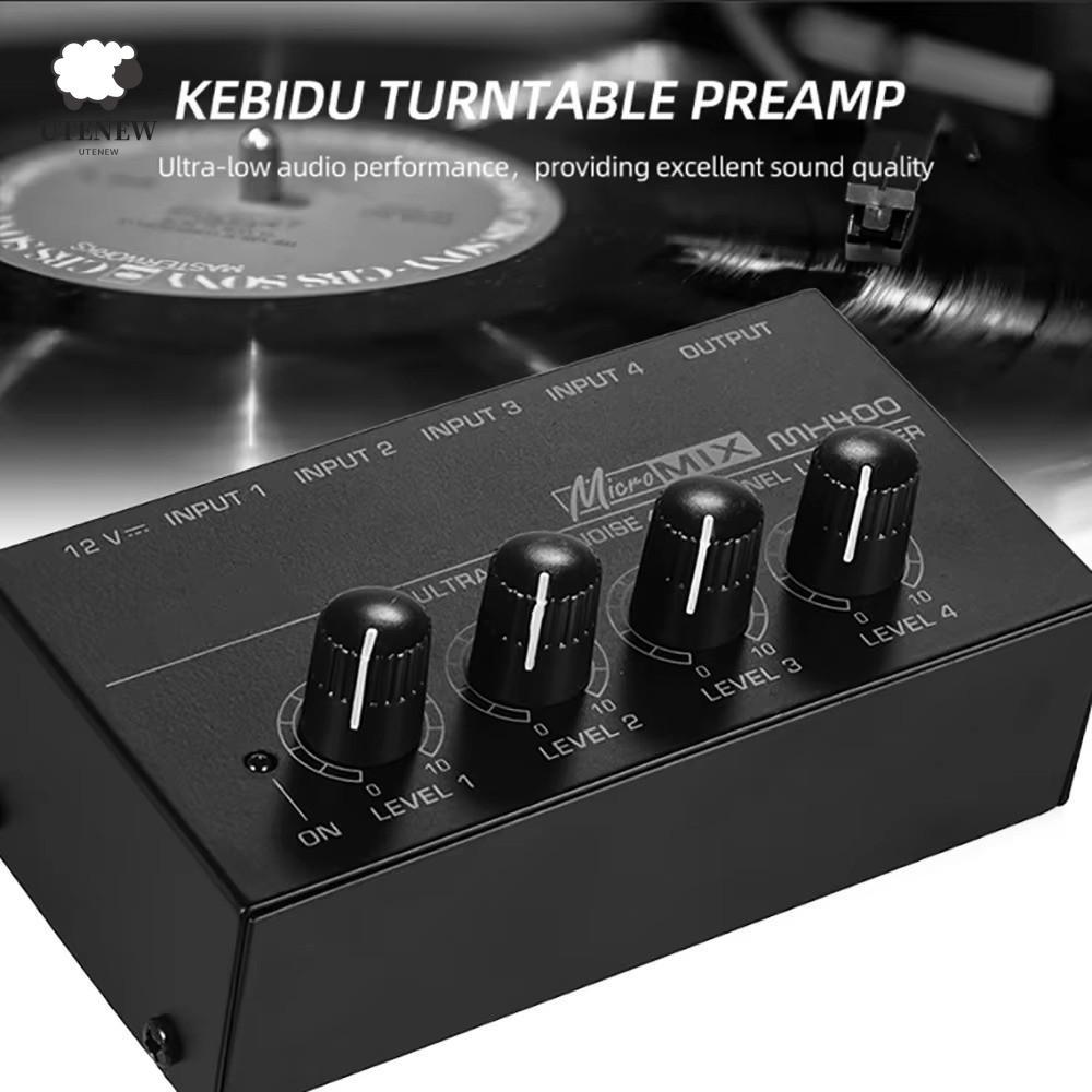 Bộ khuếch đại 4 kênh UTENEW HA400, Bộ khuếch đại âm thanh siêu nhỏ HA400 đầu vào âm thanh nổi, Tín h