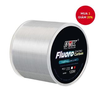  FTK 120m Dây Câu Nylon Trắng Sợi Carbon Phủ Cường Độ Cao Chống Mài Mòn Bay Dây Câu Cá Monofilament Cá Chép 