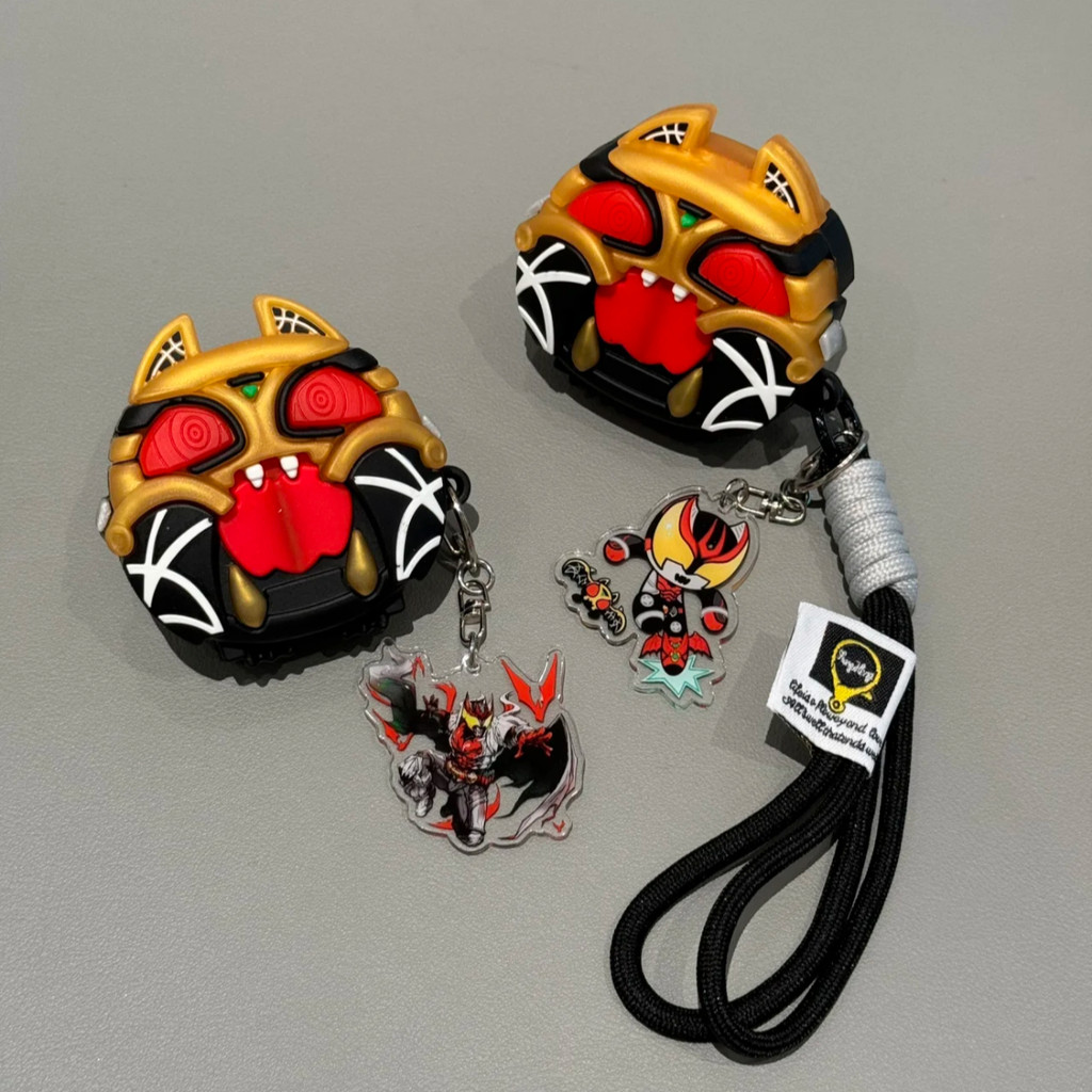 Dành Cho AirPods 4 AirPods pro3 2025 Vỏ Silicon Hoạt Hình Nhỏ Mặt nạ Kamen Rider Dark Kiva Có Mặt Dâ