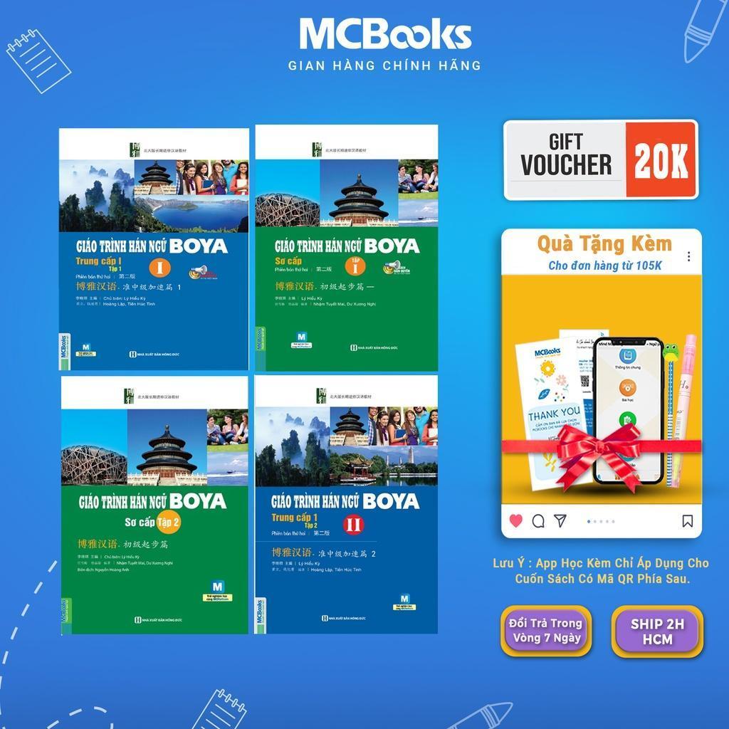 Sách - Giáo Trình Hán Ngữ Boya Sơ Cấp - Combo 2 Tập + Giáo Trình Hán Ngữ Boya Trung Cấp 1 - Combo 2 