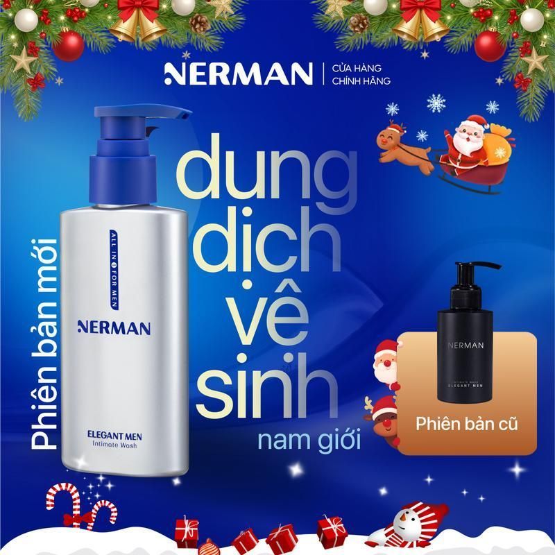 (SẢN PHẨM HÓT) Dung dịch vệ sinh nam giới Nerman Elegant Men Nerman hương nước hoa 100ml/ chai