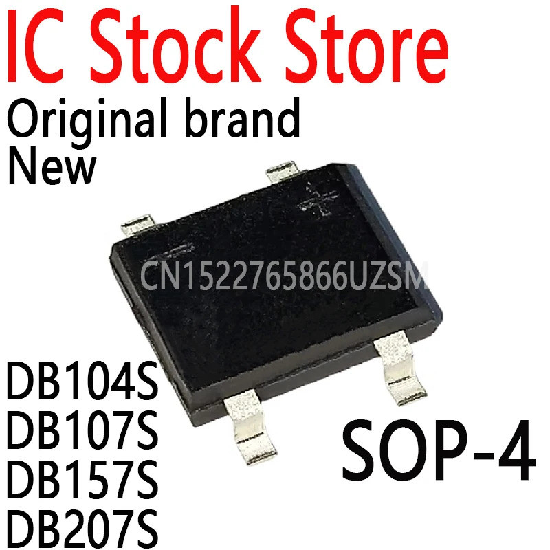 5 Chiếc DB104S DB107S DB157S DB207S DB104 DB107 DB207 Chỉnh Lưu Cầu DIP4 SOP4