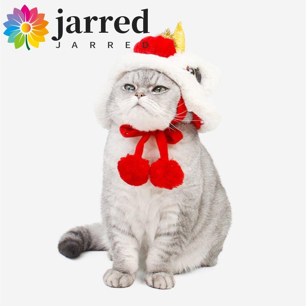Mũ nhảy sư tử JARRED, Mũ sư tử trang trí phong cách Trung Quốc cho thú cưng năm mới, Mũ Cosplay cho 