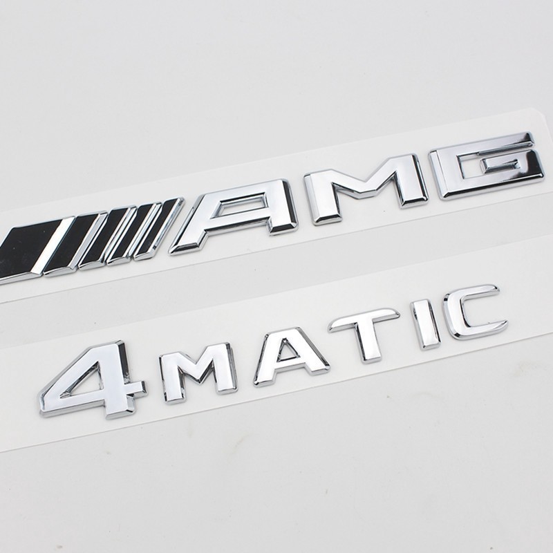 16-17 Mercedes-Benz / / / AMG logo 4MATIC logo 4 ổ logo AMG logo xe hơi phụ tùng ô tô Trang trí xe h