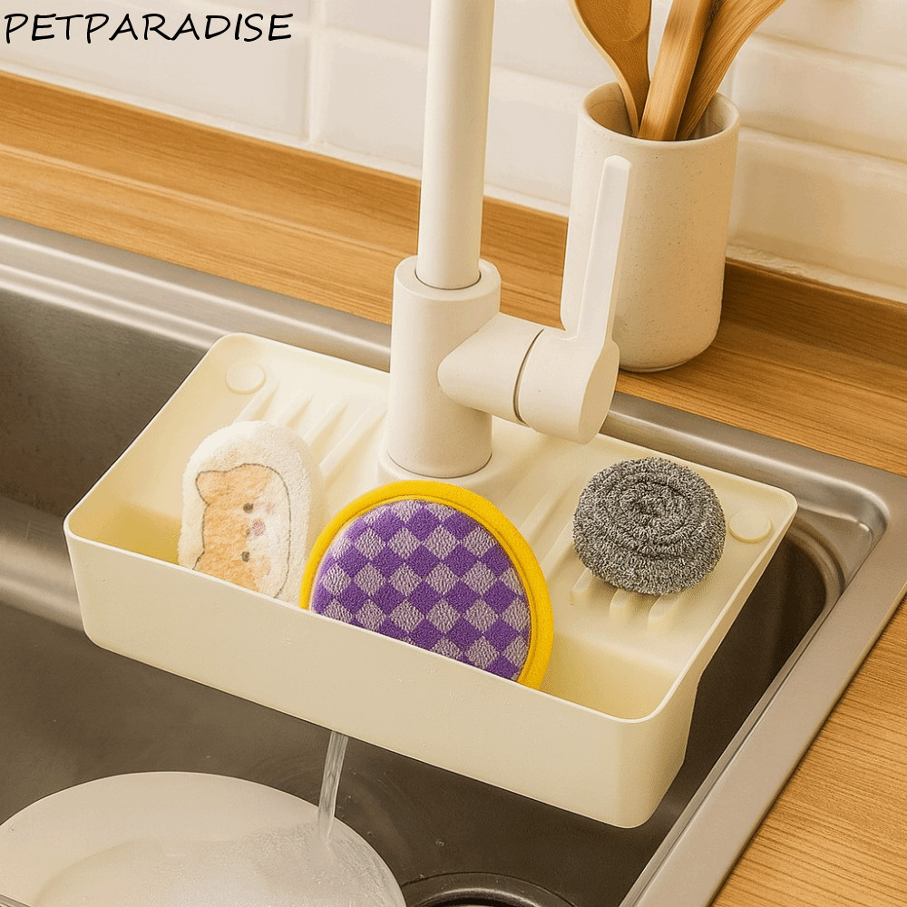 Giá thoát nước bồn rửa PETPARADISE, Giá lưu trữ thoát nước vòi chống trượt tiết kiệm không gian, Thi