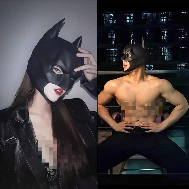 [Hàng có sẵn] Batman Mask Head Suit Chơi Batman Nam Đẹp Trai Full Face Live Đạo Cụ Halloween cosplay