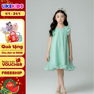  ĐẦM váy cho bé gái kiểu dáng BÈO LikeKids V21 