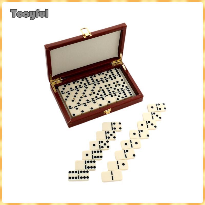 Bộ Dominos Tooyful kèm hộp Quà tặng ngày lễ Melamine 28 Thẻ Dominoes Trò chơi trên bàn
