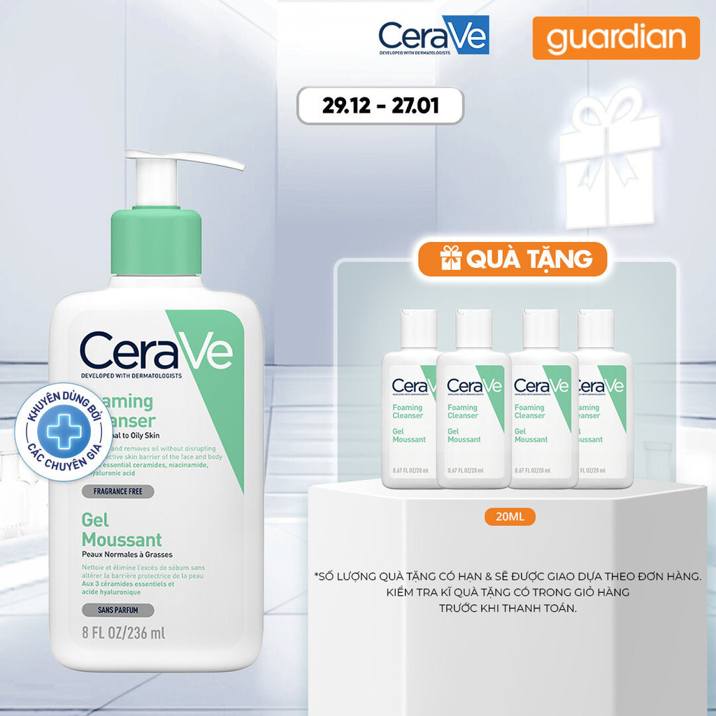 Sữa Rửa Mặt Giúp Làm Sạch Sâu Dành Cho Da Dầu Cerave 236Ml