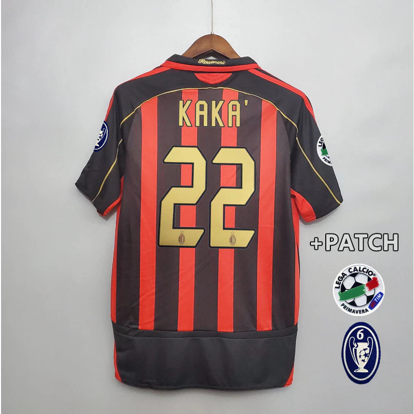 Áo bóng đá retro AC Milan Kaká Ronaldo Maldini - Chất lượng cao