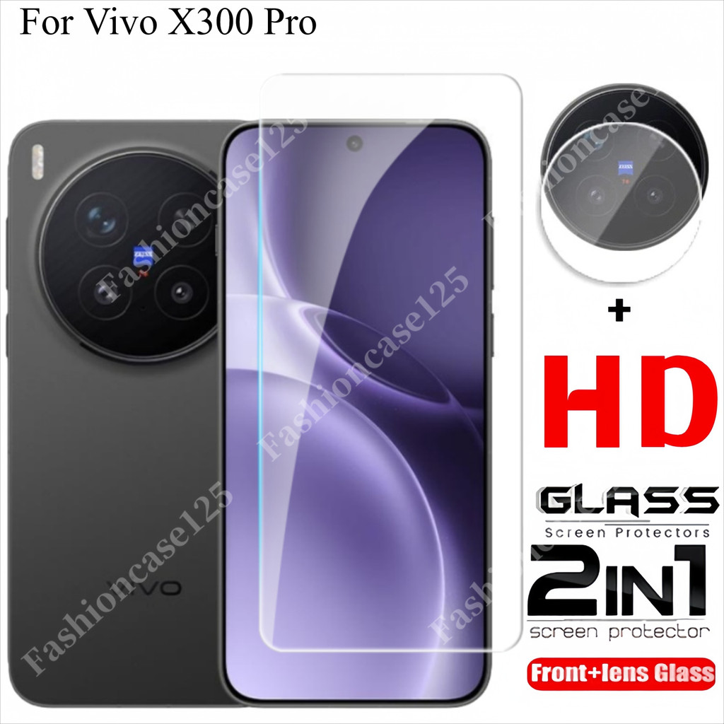 2in1 Vivo X300 Pro 5G Bảo Vệ Màn Hình Full Cover Kính Cường Lực Cho Vivo X300 Pro X300Pro 5G 2025 Mặ