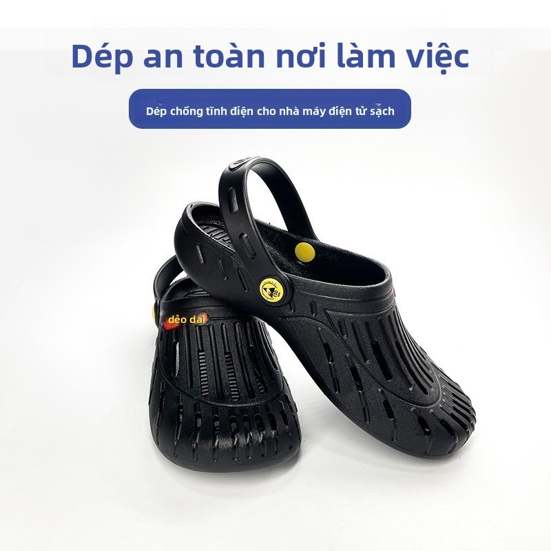 Dép an toàn ngón chân chống tĩnh điện / Làm sạch xưởng điện tử và trạm xăng / Giày công sở chuyên dụ
