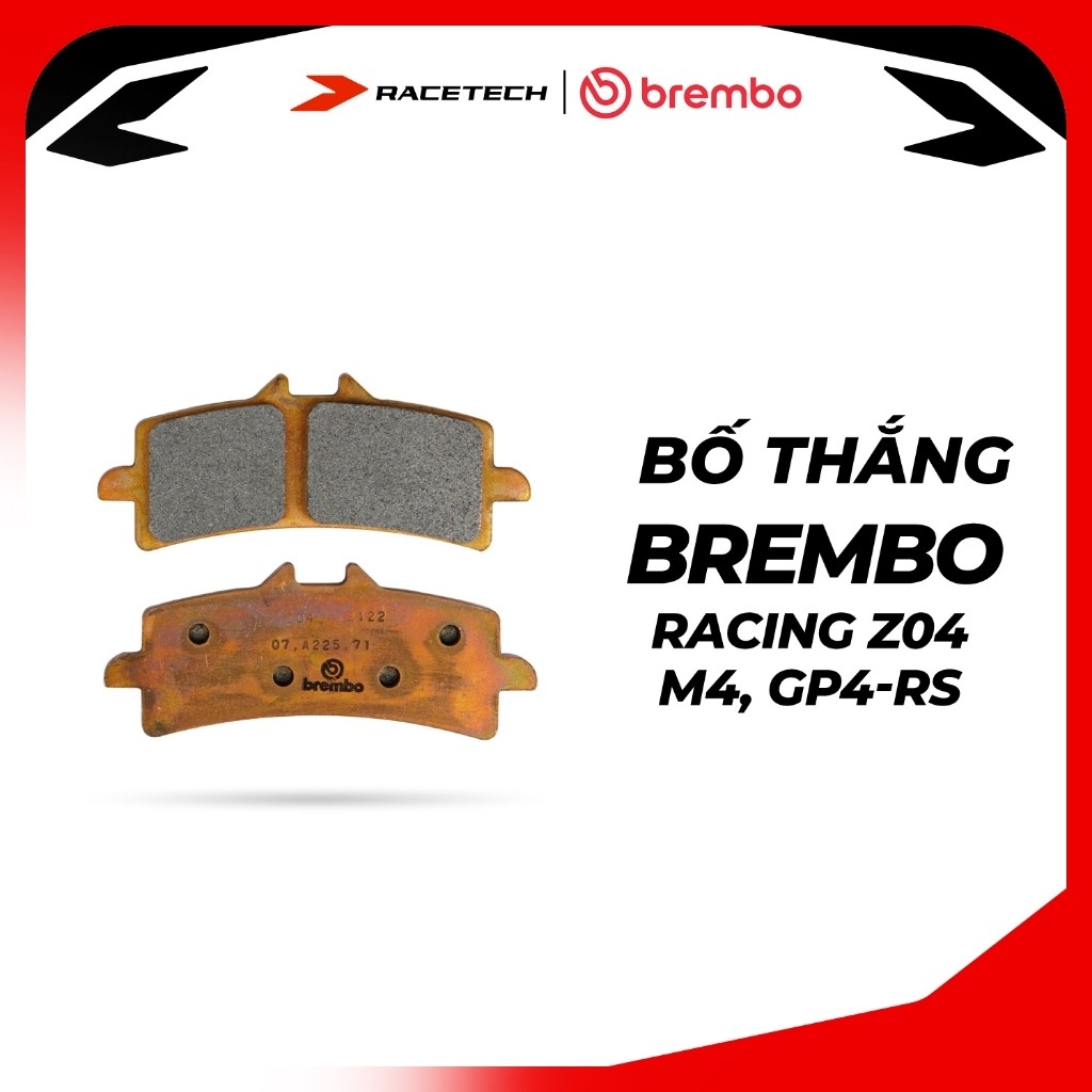 Bố thắng Brembo Z04 M4-M50-GP4RS-GP4RX-Stylema