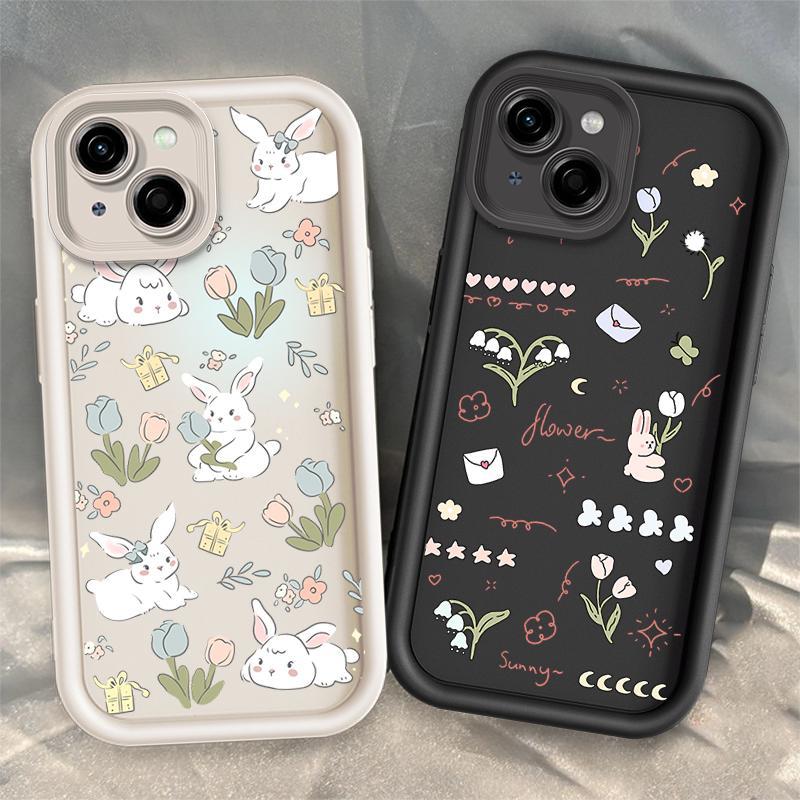 Vỏ Cho Tecno Spark GO 1 Tecno Spark GO 1S Tecno Spark GO 2025 POP 9 4G Vỏ Chống Sốc Hoa Thỏ Hoạt Hìn