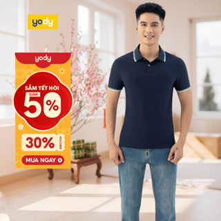  🌸SALE TẾT🌸 Áo thun polo nam YODY Airycool thoáng mát không nhăn mau khô có size lớn APM7455 cần ẩn 