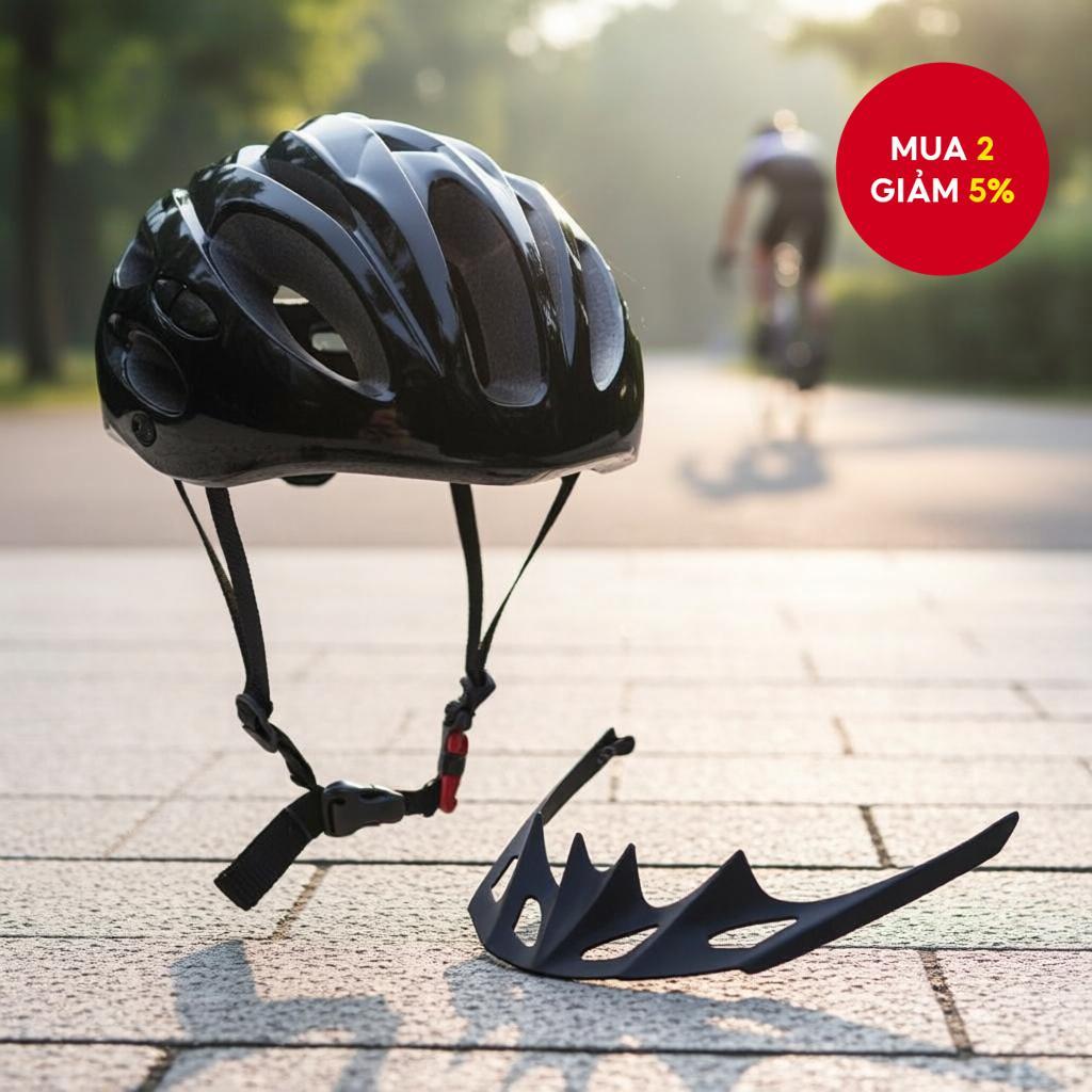 Mũ bảo hiểm đèn LED cho xe đạp địa hình - Nhẹ, an toàn ban đêm cho đạp xe MTB GTA.