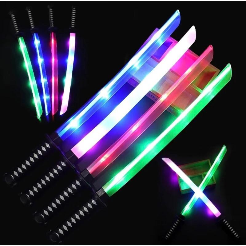 Kiếm Phát Sáng LED Nhiều Màu 7 Màu – Đồ Chơi Kiếm Ánh Sáng Cho Bé Trai, Cosplay Samurai Cực Ngầu, Âm