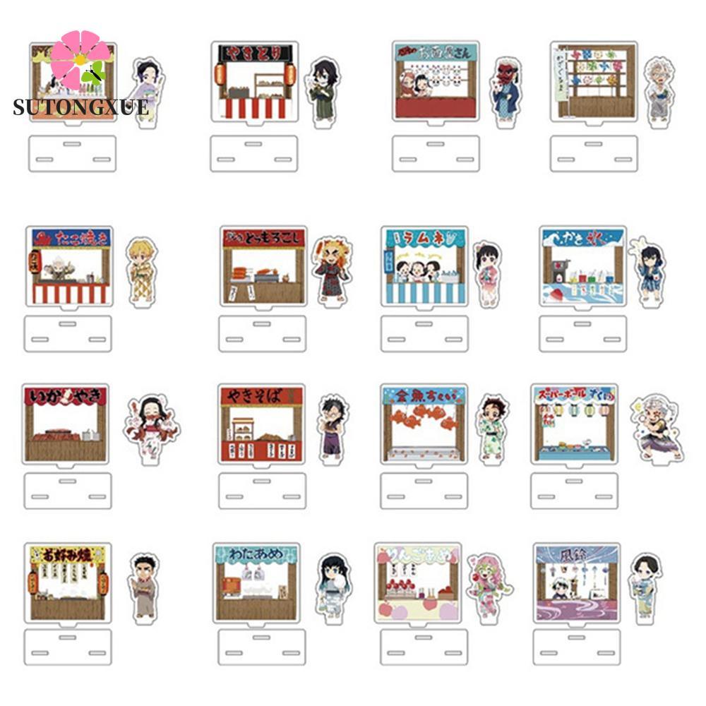 SUTONGXUE Demon Slayer Hình Đứng Đồ Chơi Mô Hình Acrylic Tấm Mô Hình Trang Trí Bàn Để Bàn Trang Trí 