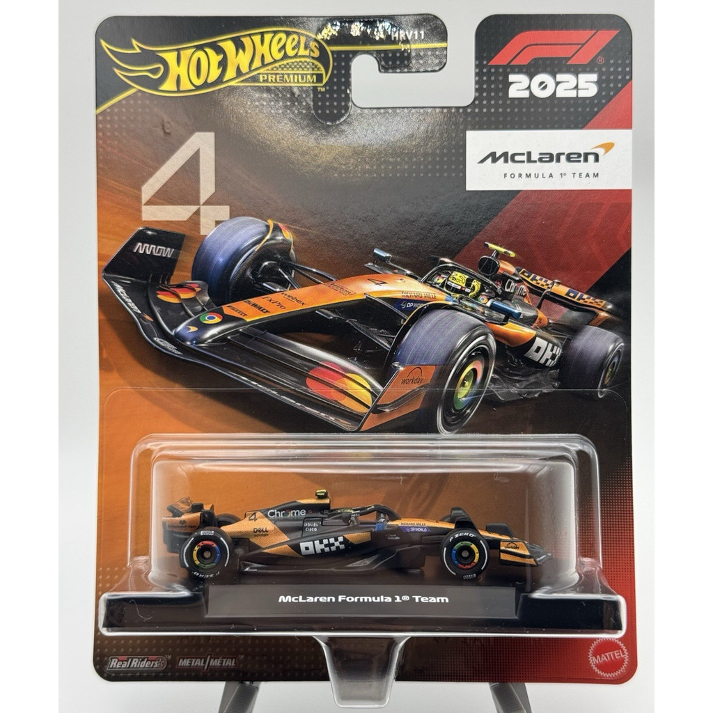 Hot Wheels Premium - 2025 #4 Đội đua McLaren Formula 1 - F1 Lando Norris Champion