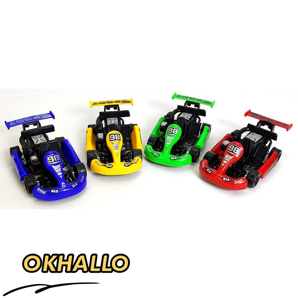 OKHALLO 5 Chiếc Quán Tính Bé Trai Quà Tặng Xe Ô Tô Mini Đồ Chơi Xe Go Kart