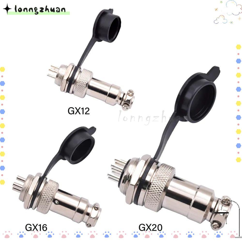 Nắp chống bụi LONNGZHUAN GX12 GX16 GX20, Vỏ ổ cắm tròn hàng không nhẹ chống nước, Cao su GX12 GX16 G
