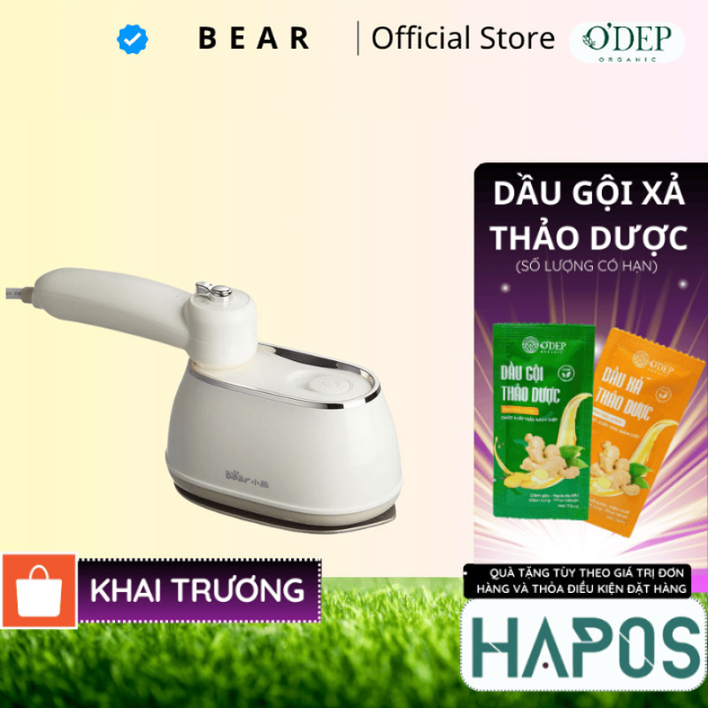 Bàn ủi hơi nước cầm tay Bear DYD-J10Q1, 2 In 1 Ủi nước/ khô nhanh tiết kiệm thời gian, BH 18 Tháng -