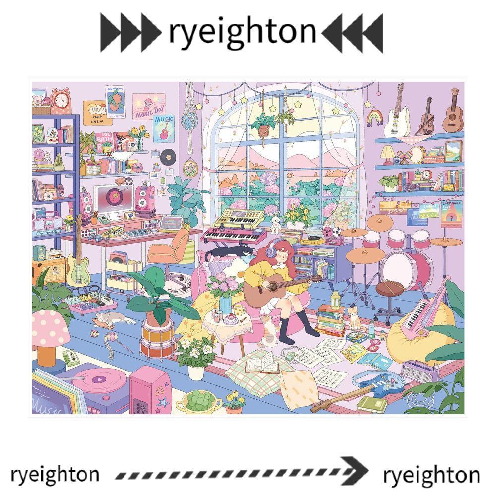 RYEIGHTON DIY Pocket Cabin Scene Sticker, Visual Stacking Scene Display Landscape Sticker, Giải nén 