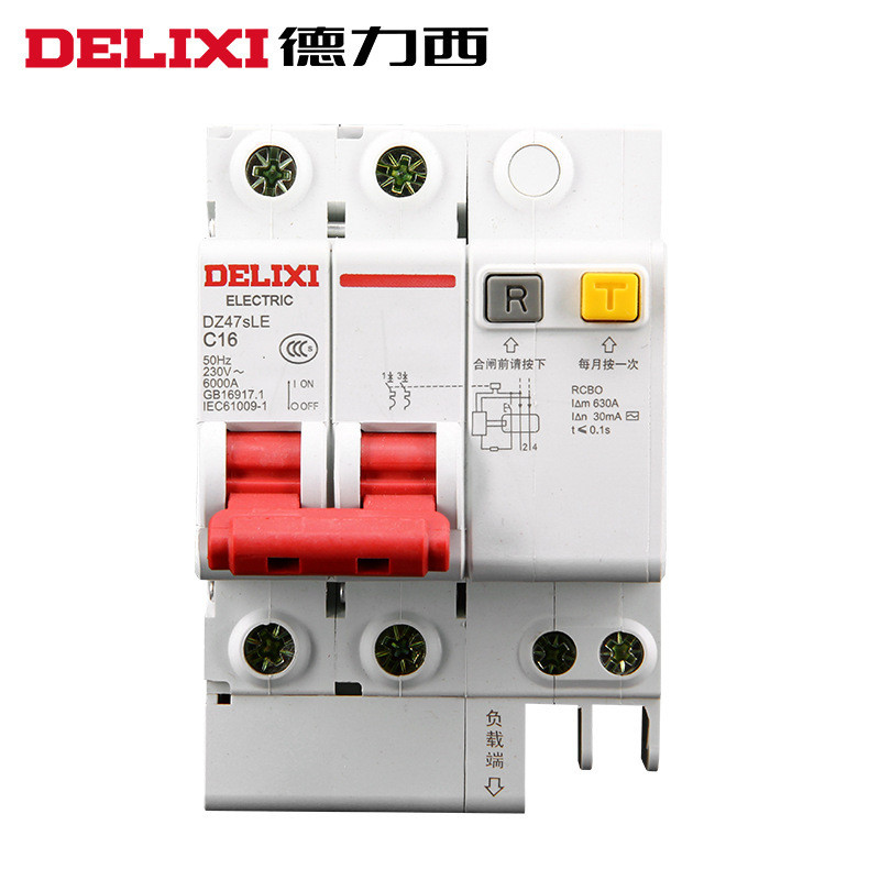 DZ47SLE Rỗng Mở 32A40A63a Ann Ngắt Mạch 2P Công Tắc Không Khí Có Bảo Vệ Rò Rỉ Bảo Vệ Rò Rỉ