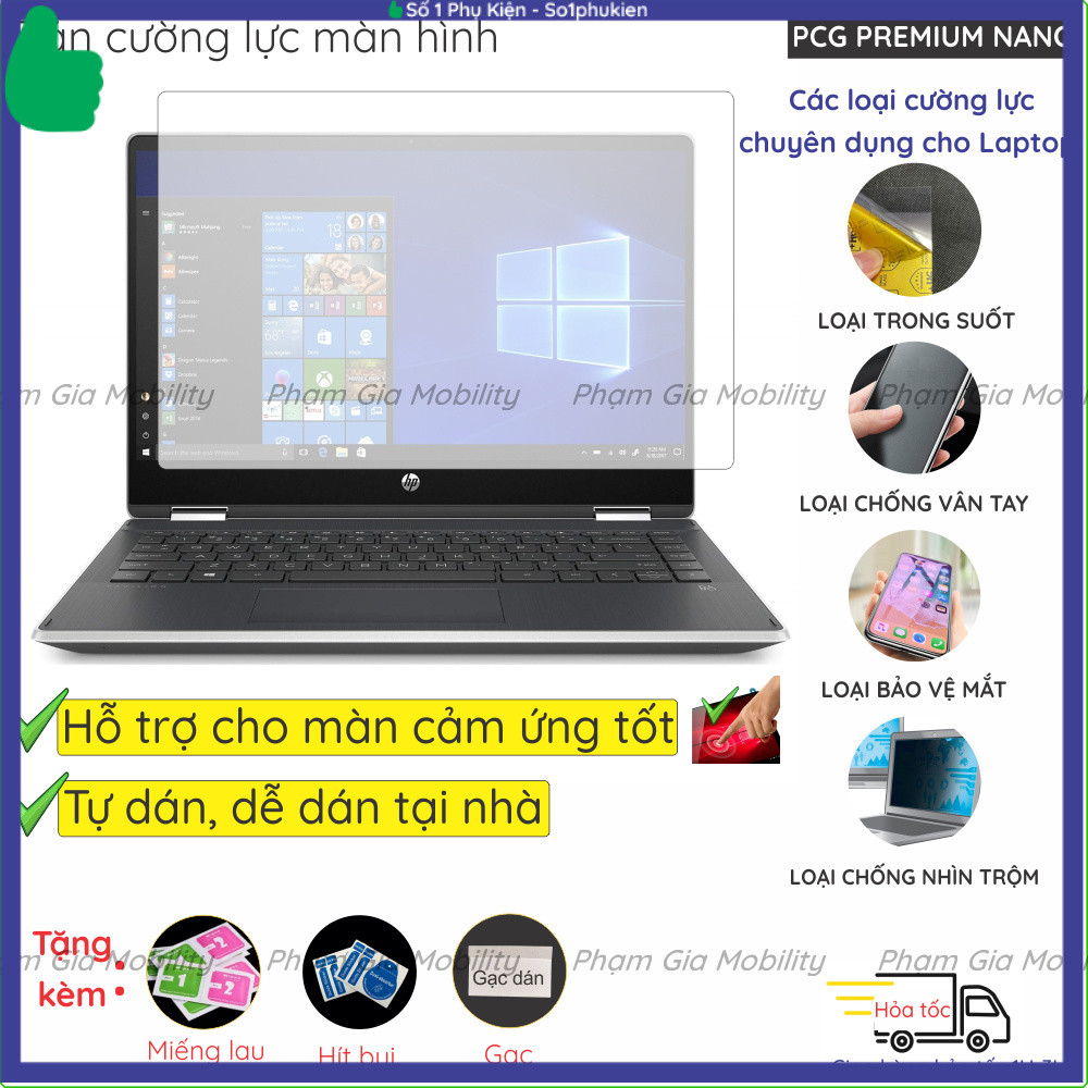 Dán cường lực cho HP Pavilion X360 Conv 16 Ultra 7 15 14 11 u107TU af0053TU ad032TU af cd ek0xxx ba 