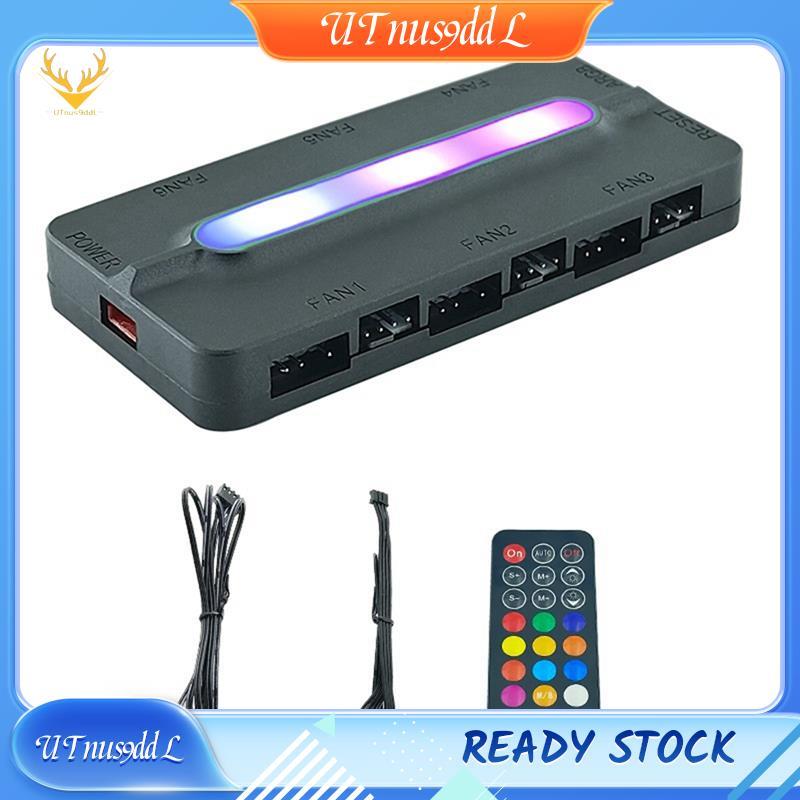 [UTnus9ddL] Bộ điều khiển ARGB 5V / 3Pin ARGB 4Pin Quạt PWM HUB Hub quạt ARGB Bộ chia trung tâm ARGB