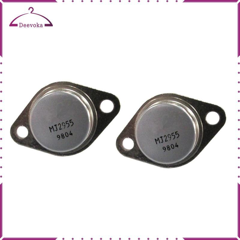 2 chiếc 2N2955 PNP Transistor Power Triode 100V 15A Chất bán dẫn riêng biệt Màu xám