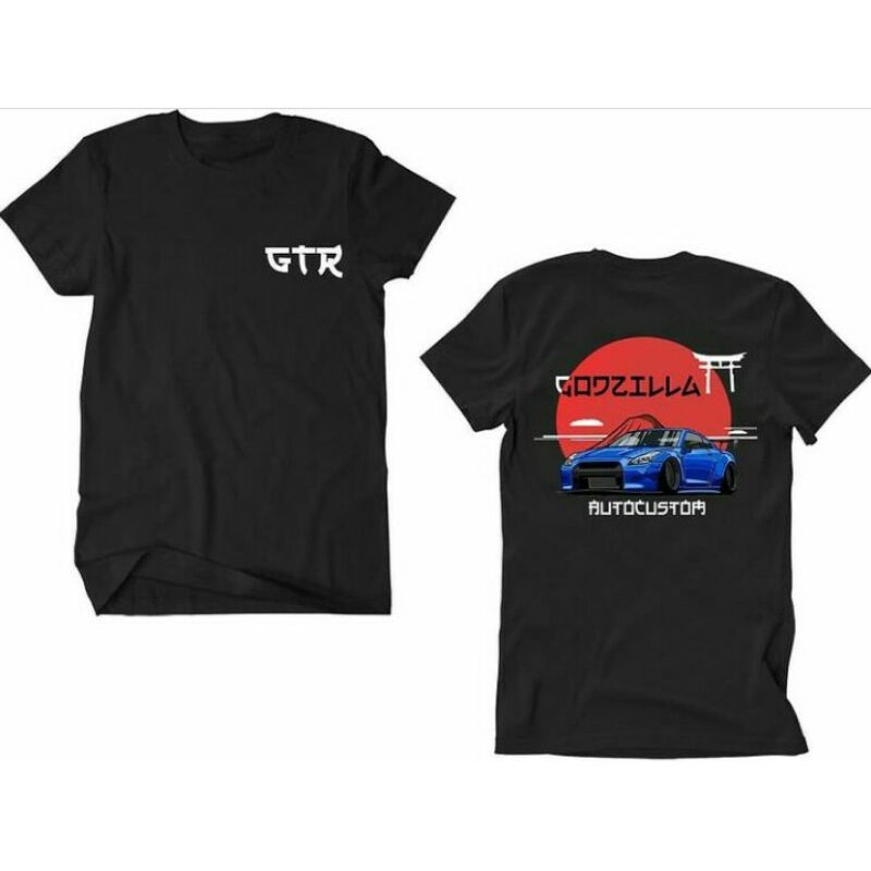 Áo thun ô tô Nissan Gtr R35 Godzilla Jersey