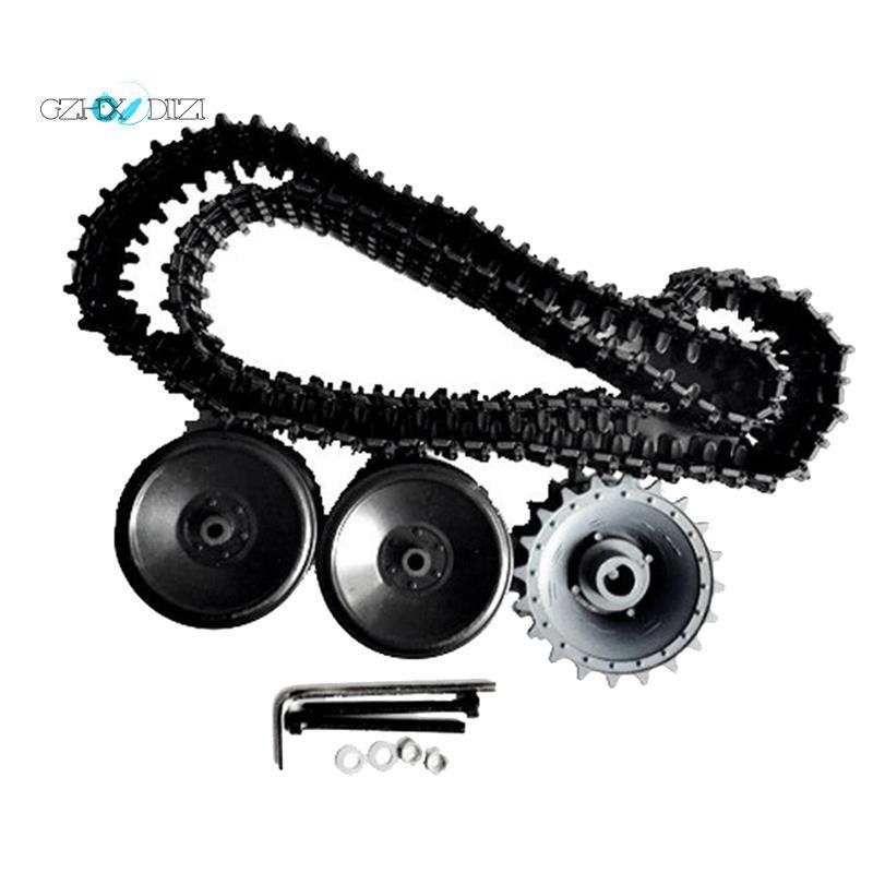 Track + Track Drive Wheel / Track Wheel + Bearing Wheel Tank Car Chassis Robot Wall Power Model Phụ 