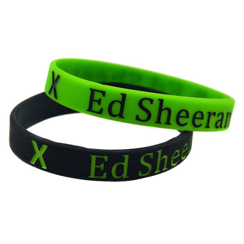 Châu Âu Mỹ Sản Phẩm Mới ED Sheeran ED Sheeran Shilan Vòng Tay Silicon Ngôi Sao Hỗ Trợ Vòng Tay Quà T
