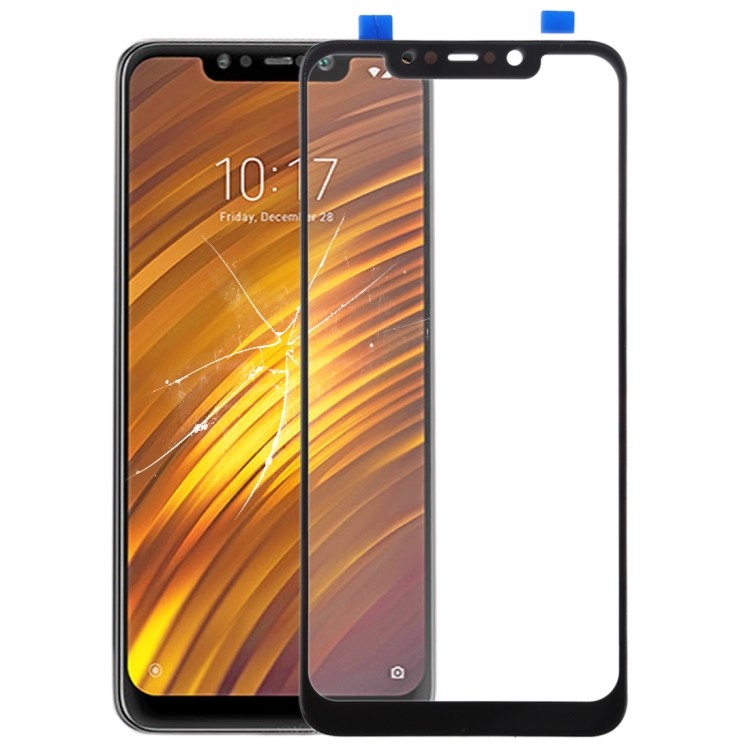 Nhà máy bán trực tiếp Ống kính kính kính ngoài màn hình phía trước mới về cho Xiaomi Pocophone F1