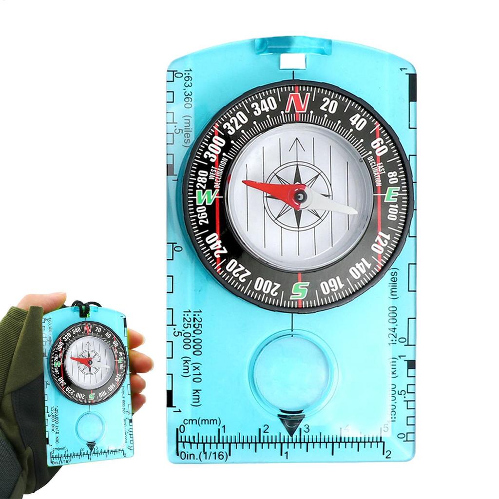 Lightweight Compass for Hiking Portable Precise Orienteering Compass Multifunctional Educational Aid