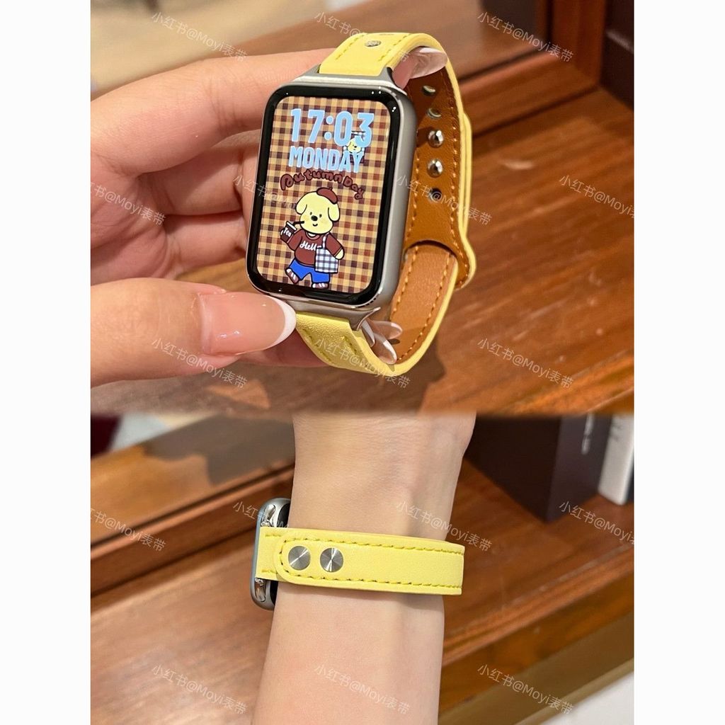 Thích hợp cho Huawei Band 11 Dây đeo Dopamine 11pronfc Dễ thương 10 / 9 Đôi Móng Tay Da Glory Band 1