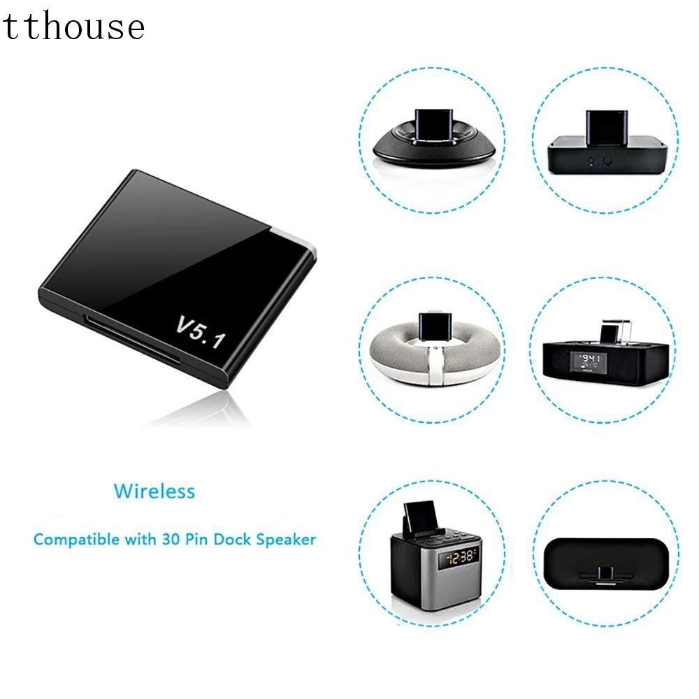 Bộ thu âm thanh TTHOUSE 5.1, Bộ chuyển đổi không dây Bluetooth 5.1 30 chân Dock, Bộ chuyển đổi đầu t