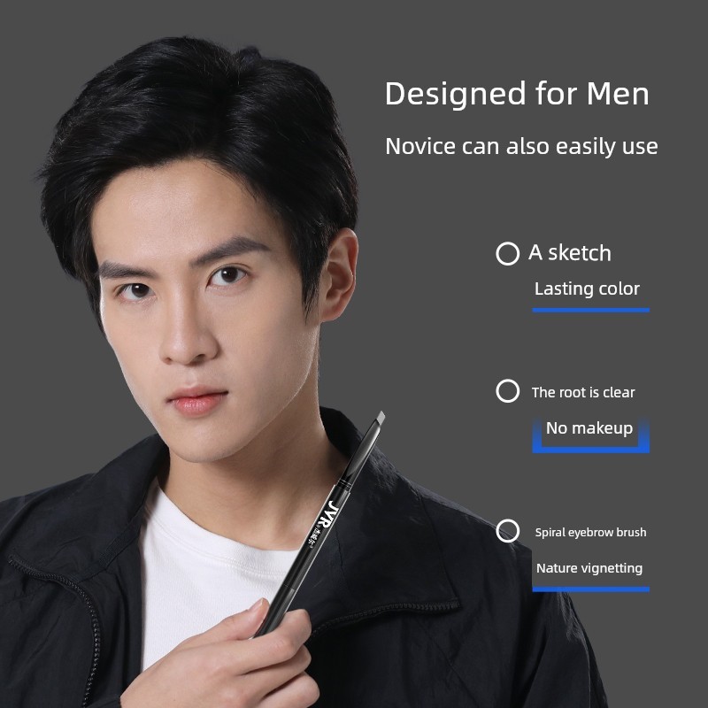 bút kẻ lông mày chì kẻ mày Bút chì kẻ mày nam chống mồ hôi Jewell Clear Wild