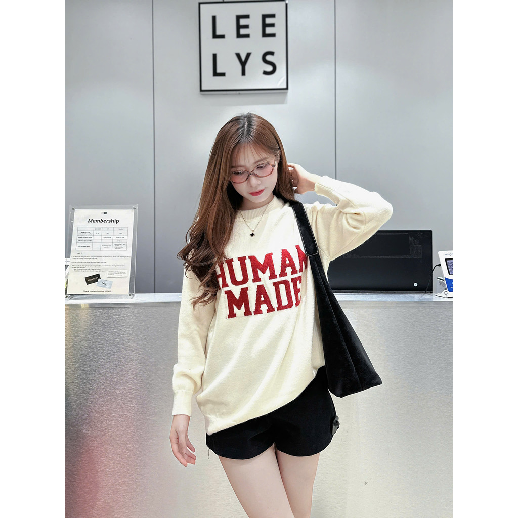 Áo len Human Made dáng rộng