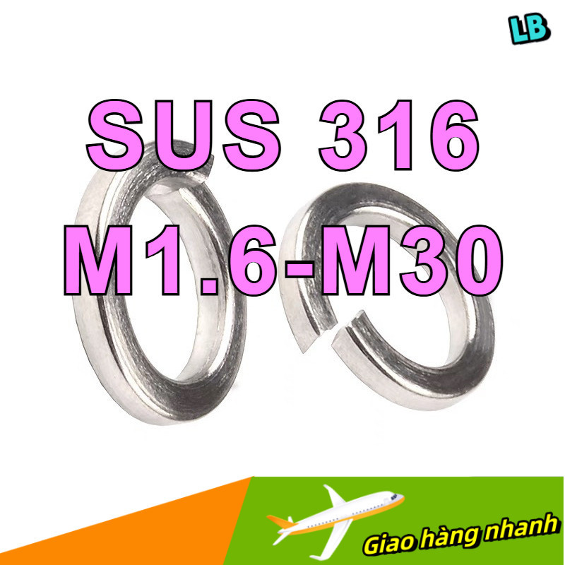 Vòng Đệm Vênh - Long Đền Vênh inox 316 GB93 Vòng Đệm Vênh - Long Đền Vênh Long Đền Vênh - M1.6 / M2 