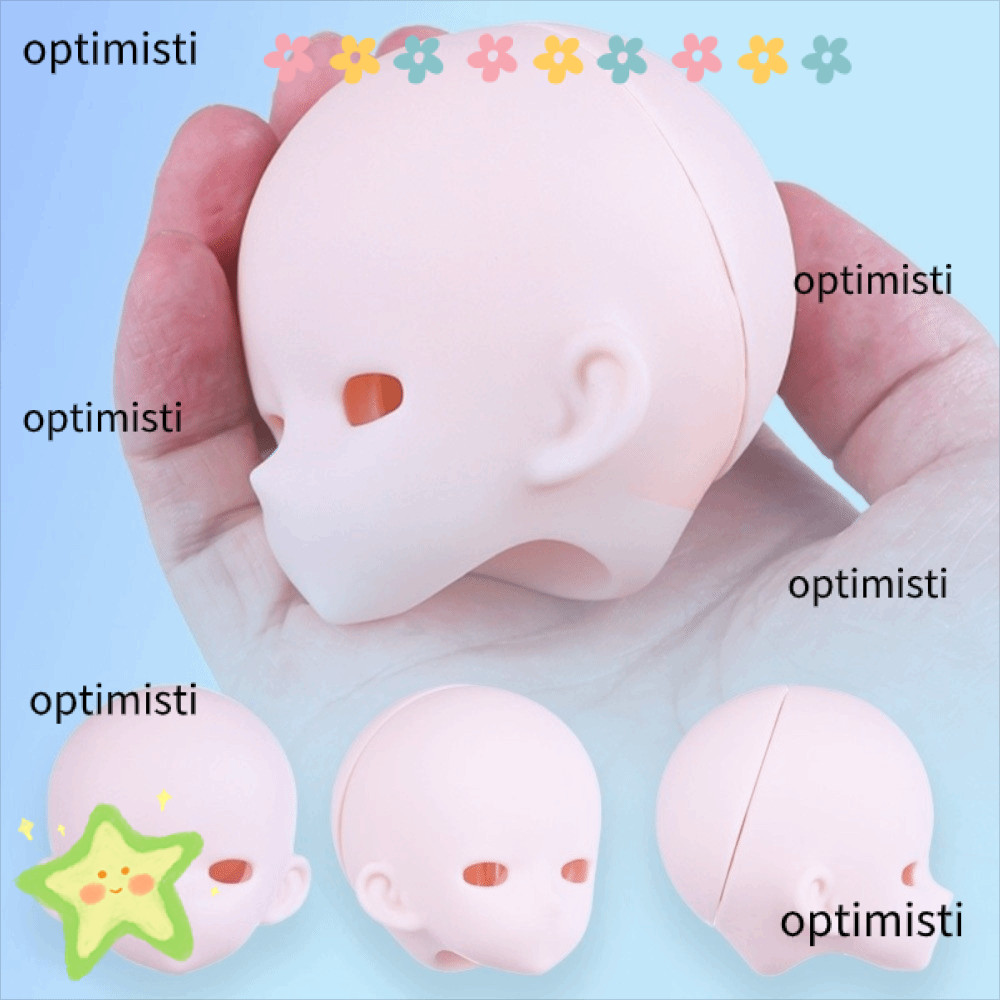 OPTISISTI Bjd Baby Head, Anime-Style White Skin 1 / 4 BJD Anime Headsculpt, Không Trang Điểm Có Thể 