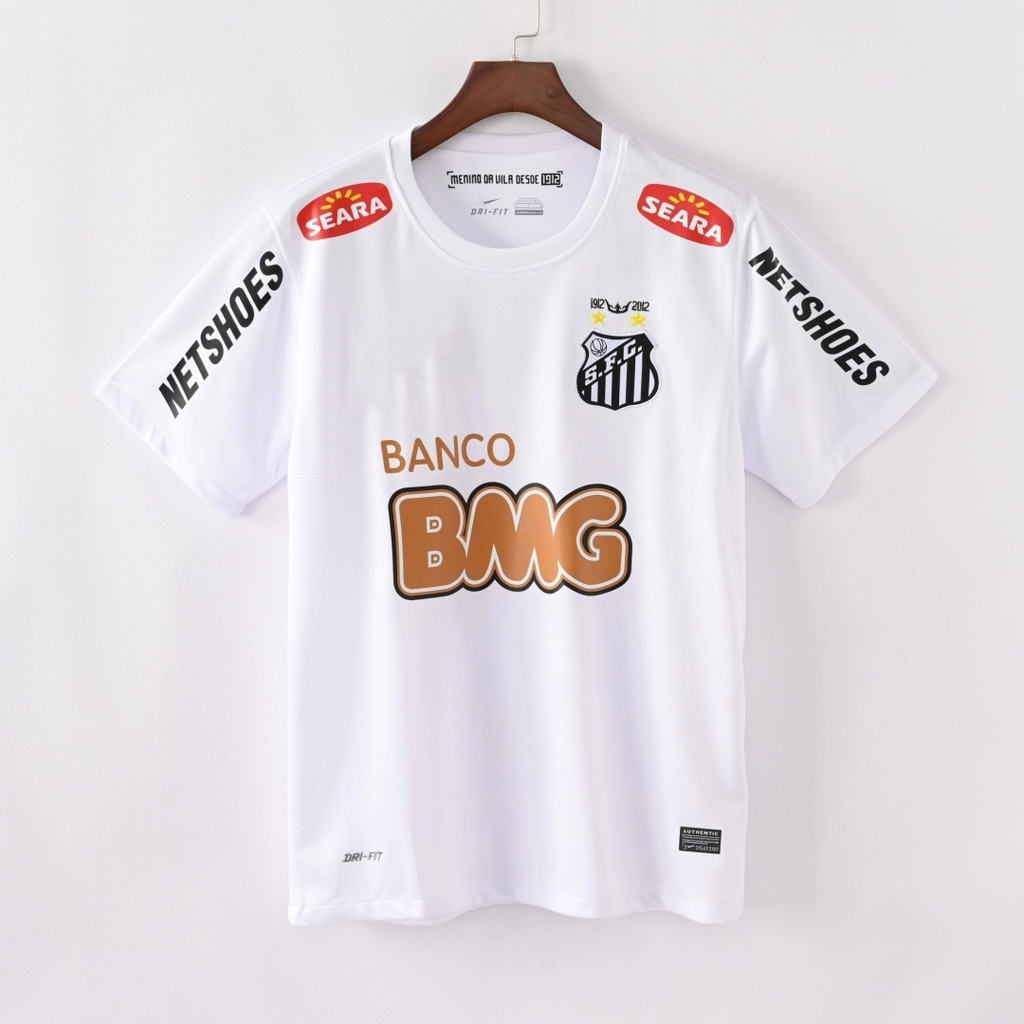 Phiên bản Retro 11 / 12 Santos Jersey Sân khách sân nhà #11 Áo bóng đá NEYMAR JR Áo thun nam tay ngắ