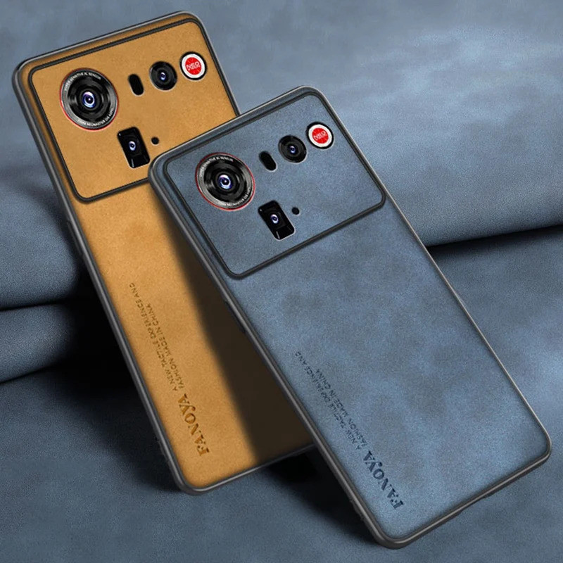 Dành Cho Nubia Z80 Ultra Ốp Lưng Da PU Sang Trọng Ốp lưng ZTE Nubia Z80 Ultra 5G Ốp Lưng Silicon Chố