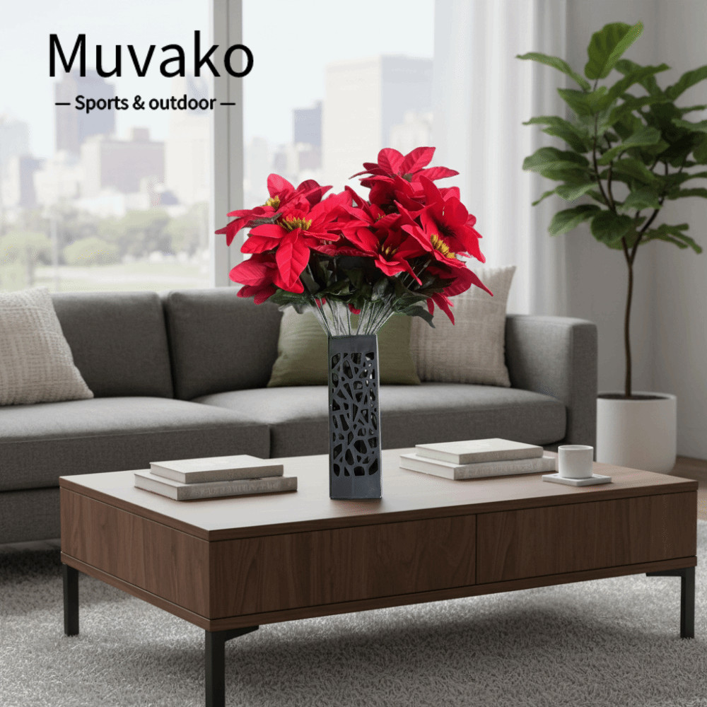 MUVAKO Hoa Hồng Giả, Hoa Hồng Bền Nhân Tạo Hoa Nhân Tạo, Hoa Hồng Nóng Hoa Hồng Thực Tế Nhánh Hoa Hồ